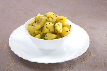 Fried Potato or Jeera Alu, a Traditional Indian Food Dish
