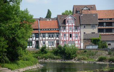 Fototapeta na wymiar Werra in Eschwege