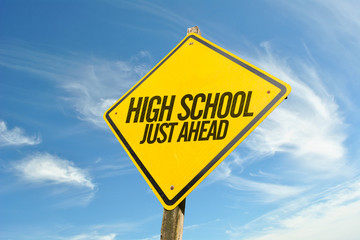 High School Just Ahead - obrazy, fototapety, plakaty