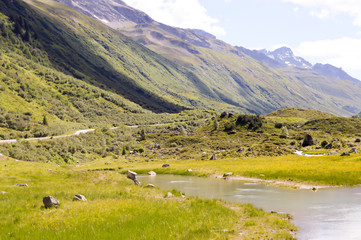 Fototapeta na wymiar The Silvretta massif