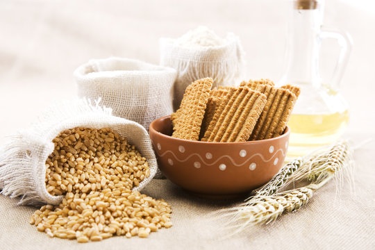 Atta Biscuits Recipe or  Eggless Whole Wheat Flour Cookies