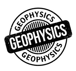 Geophysics rubber stamp. Grunge design with dust scratches. Effects can be easily removed for a clean, crisp look. Color is easily changed.