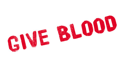Give Blood rubber stamp. Grunge design with dust scratches. Effects can be easily removed for a clean, crisp look. Color is easily changed.