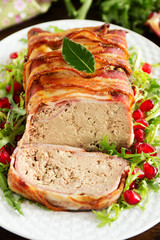 Terrine of meat and chicken liver.