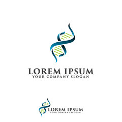 Energy logo, genetica logo design concept template