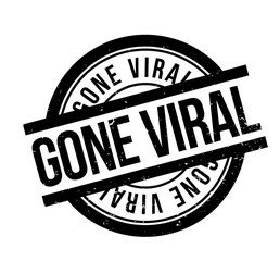 Gone Viral rubber stamp. Grunge design with dust scratches. Effects can be easily removed for a clean, crisp look. Color is easily changed.