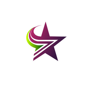 star logo design concept template