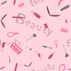 Makeup Cosmetics Pattern for Beauties