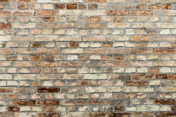 Old orange brick wall texture grunge background