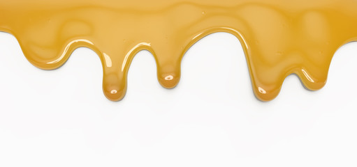 honey pouring isolated 3d illustration