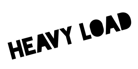 Heavy Load rubber stamp. Grunge design with dust scratches. Effects can be easily removed for a clean, crisp look. Color is easily changed.