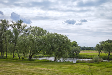 View of the landscape at the Elbe