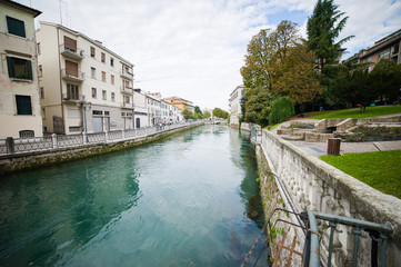 Fototapeta na wymiar Treviso street view