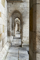 Gothic supporting arch at the ratisbona dome, Germany.