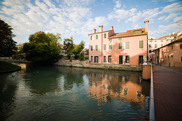 Fototapeta na wymiar Treviso street view