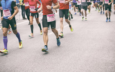 Obraz premium Marathon Läufer