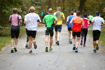Fototapeta premium Marathon Läufer