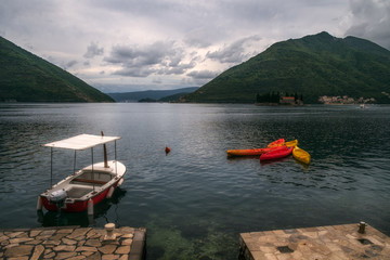 Fototapeta na wymiar Montenegro. View of the Bosko-Kotor Bay.