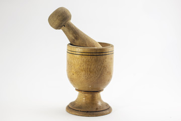 Mortero de madera