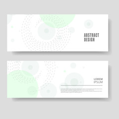 Two modern banner. Abstract modern technology background, futuristic twirl design. Lines and circle structure elements