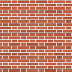  Seamless pattern of a wall of red bricks