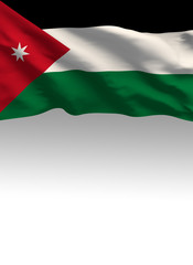Jordan, Jordanian Flag (3D Render)