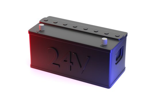 3d illustration battery