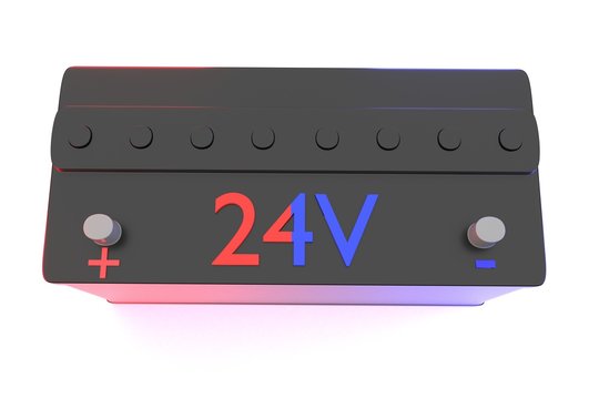 3d illustration battery