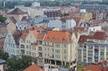 Poznań z lotu ptaka latem/Aerial view of Poznan in summer, Greater Poland, Poland