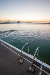 merewether ocean baths sunrise newcastle summer peaceful 