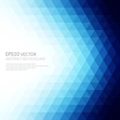 Abstract background in isometric style. Shades of blue. Bright colors.