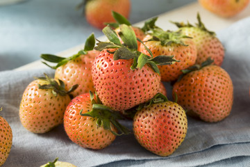 Raw Organic Pink and White Blush Strawberries