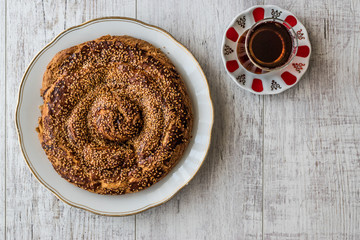 Turkish Pastries with Tahini and Sesame / Tahinli Corek.