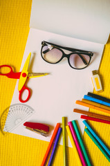 background. Day of knowledge. School and study