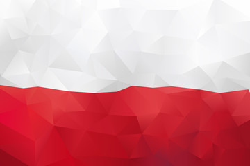 Polish Low Poly Flag © bydawidw
