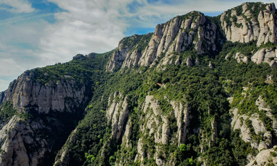 Sunny day mountains of spain