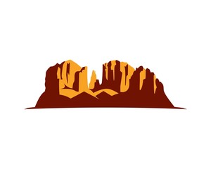 Sedona red rock silhouette