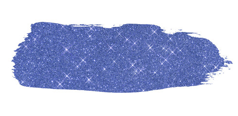 TRAIT PINCEAU BLEU PAILLETTES tracé de détourage inclus