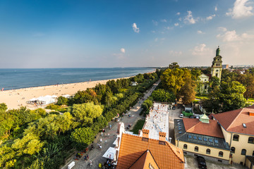 Sopot,Poland-September 7,2016:View of the Sopot City in Poland