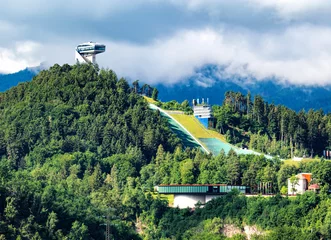 Fototapete Innsbruck, Blick auf die Bergiselschanze  © EKH-Pictures