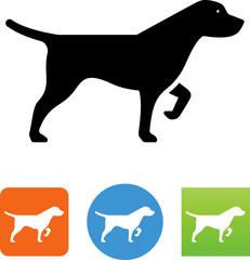 Hunting Dog Icon - Illustration