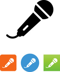 Hand Microphone Icon - Illustration