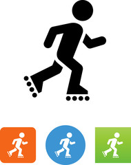 Inline Skating Icon - Illustration
