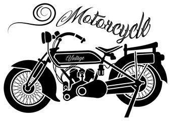 old vintage motorcycle