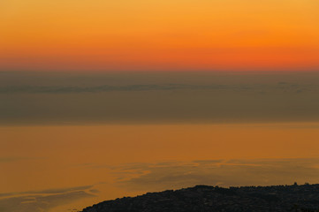 Obraz premium 朝焼けの小樽