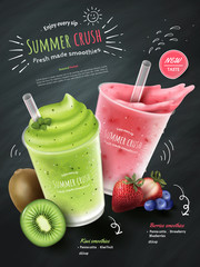 Fruit smoothies ads