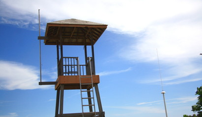 Tower life guard at the beach
