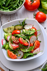 fresh vegetable salad