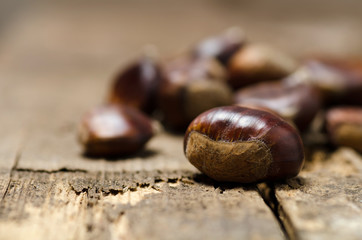 Close up of chestnuts