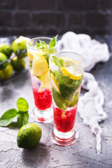 cold fruit drink